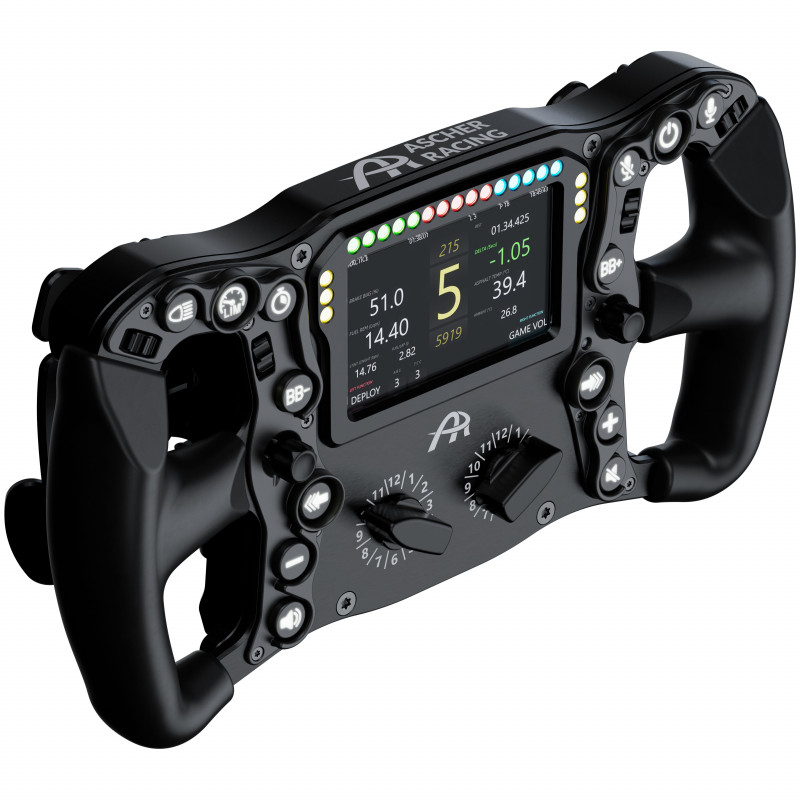 Ascher Racing Ultimate Black Edition kierownica do symulatora wyścigowego