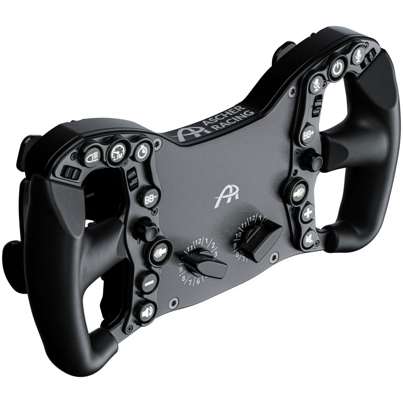 Ascher Racing Pro-USB Black Edition kierownica do symulatora wyścigowego