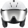 Kask narciarski UVEX Instinct Visor, czarny/biały, 53-55 cm (56/6/260/50)