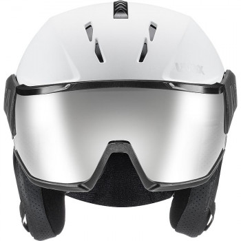 Kask narciarski UVEX Instinct Visor, czarny/biały, 53-55 cm (56/6/260/50)