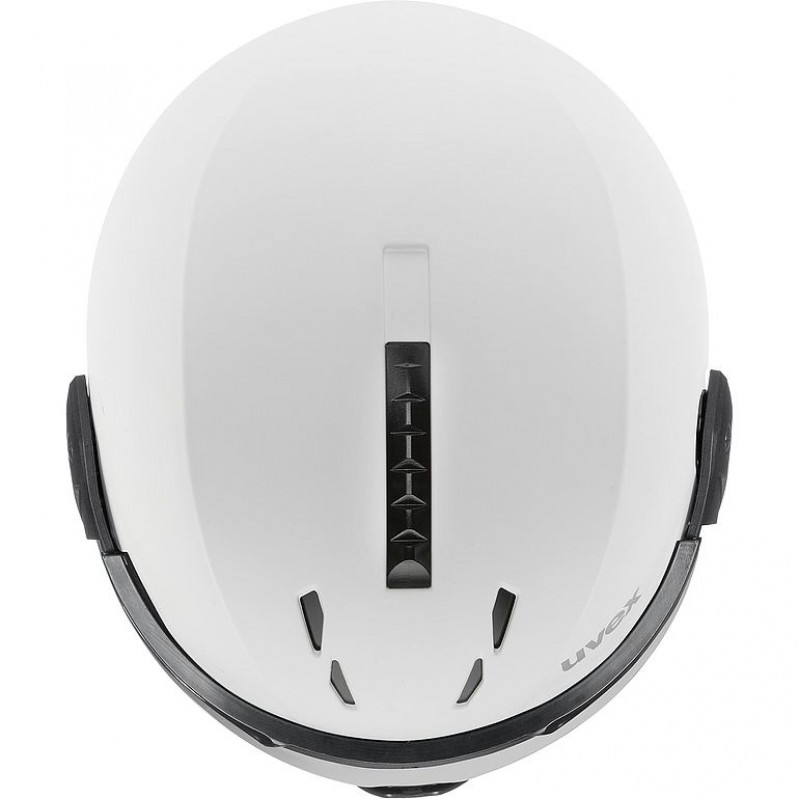 Kask narciarski UVEX Instinct Visor, czarny/biały, 53-55 cm (56/6/260/50)