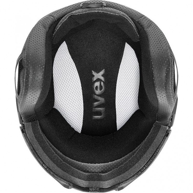 Kask narciarski UVEX Instinct Visor, czarny/biały, 53-55 cm (56/6/260/50)