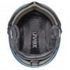 Kask narciarski UVEX Wanted Visor, kamienny/niebieski, 58-61