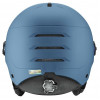 Kask narciarski UVEX Wanted Visor, kamienny/niebieski, 58-61