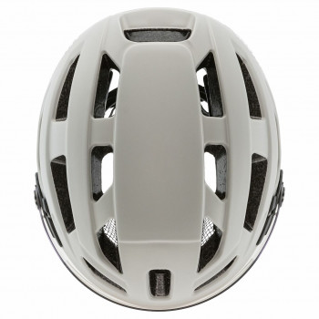 Kask rowerowy UVEX Finale Visor, biały/piaskowy, 52-57