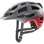 Kask rowerowy UVEX Finale Light 2.0, szary/czerwony, 52-57