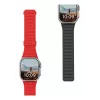 Urban Armor Gear UAG Pathfinder - silikonowy dwustronny magnetyczny pasek do Apple Watch series 4-6 & SE 1-3, 44mm / series 7-9, 45mm / series 10-11, 46mm / Ultra 1-3, 49mm (popiół/lawa)