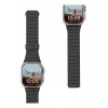 Urban Armor Gear UAG Pathfinder - silikonowy dwustronny magnetyczny pasek do Apple Watch series 4-6 & SE 1-3, 44mm / series 7-9, 45mm / series 10-11, 46mm / Ultra 1-3, 49mm (popiół/lawa)