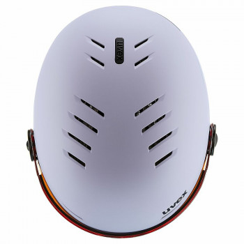 Kask narciarski dziecięcy UVEX Rocket jr. Visor 54-58, lawendowy
