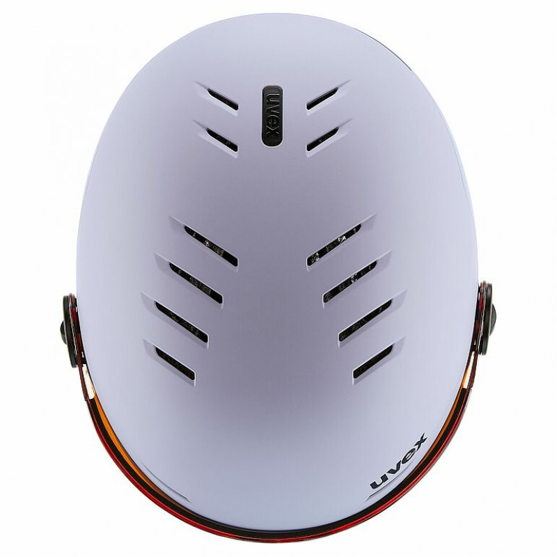 Kask narciarski dziecięcy UVEX Rocket jr. Visor 54-58, lawendowy