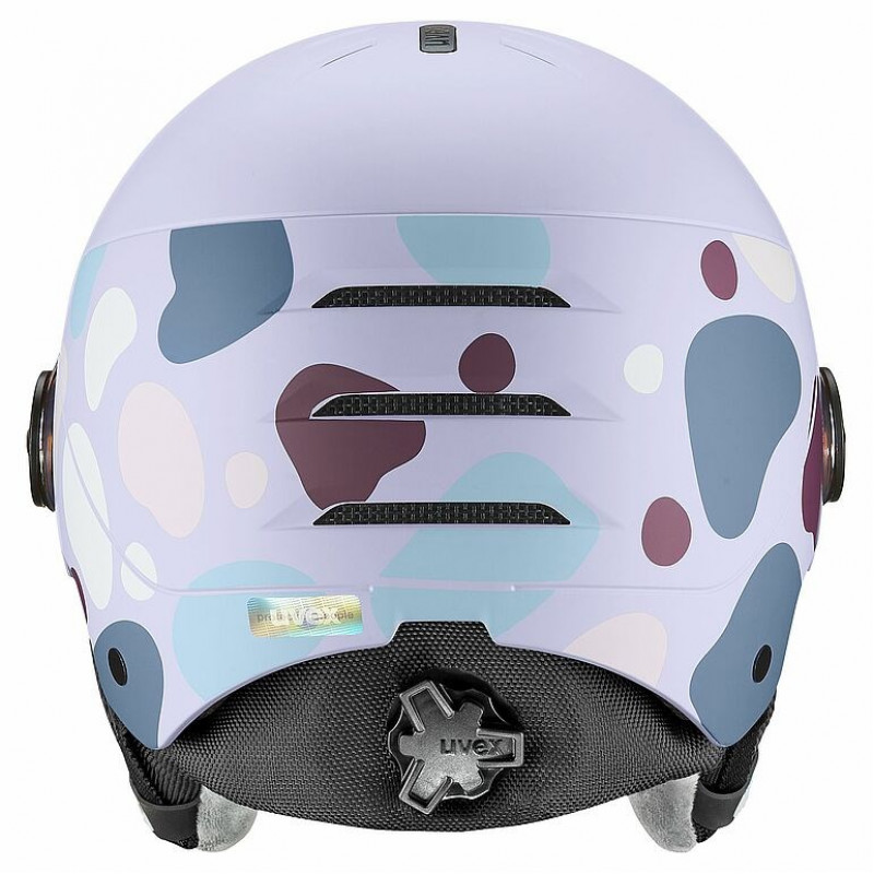 Kask narciarski dziecięcy UVEX Rocket jr. Visor 54-58, lawendowy