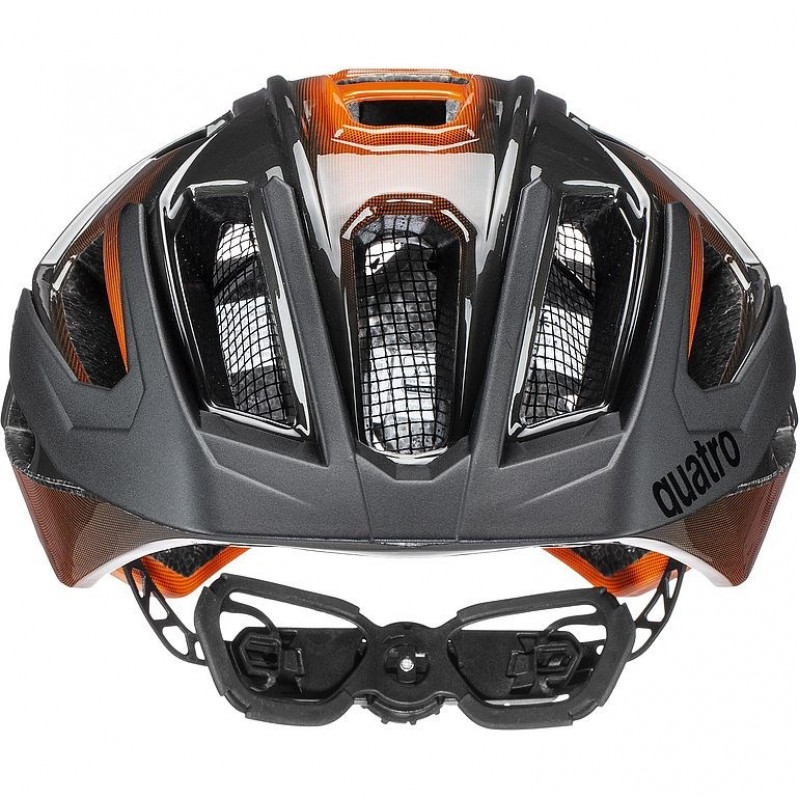 Kask rowerowy UVEX Quatro 52-57, pomarańczowo-tytanowy