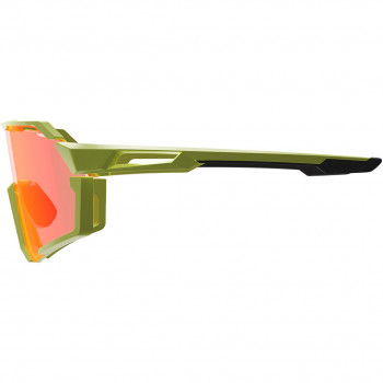 LEATT RideViz Pro Iriz Cryztal Okulary rowerowe, Mały, Neonowy żółty