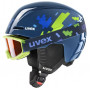 Dziecięcy kask narciarski UVEX Viti Set, niebieski, 46-50 (56/S/317/11)