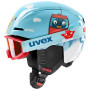 Dziecięcy kask narciarski UVEX Viti Set, niebieski, 46-50 (56/S/317/10)