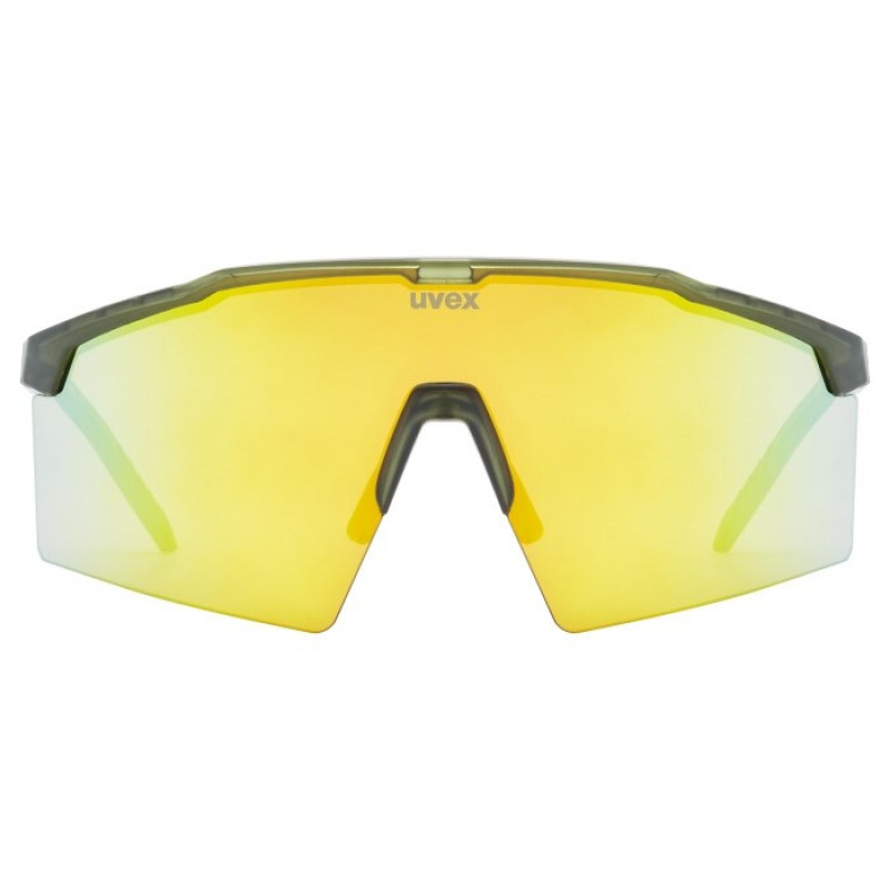 UVEX Flowline Okulary sportowe dla dzieci, półoprawkowe, zielone
