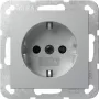 GIRA Gniazdo wtykowe 418326 Schuko SH SRK System 55 F Al