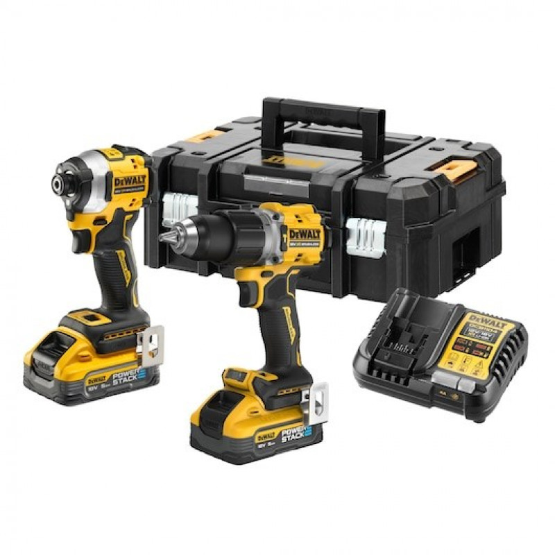 Zestaw narzędzi DeWalt DCK2050H2T-QW DCD805 + DCF850, 18 V, 2 x akumulator 5.0 Ah