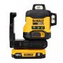 DeWalt DCLE34031D1-QW Laser krzyżowy 3x360°, zielony, 40 m, 18 V, akumulator 2 Ah, walizka TSTAK