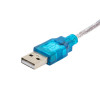 Kabel konwerter Akyga AK-CO-02 USB-A wtyk – RS-232 DB9 wtyk, 1 m, biały