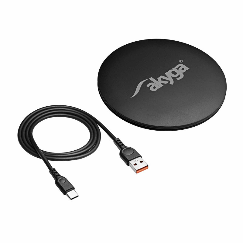 Ładowarka indukcyjna QI Akyga AK-QI-04 ver. 1.2 USB-C 15W
