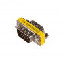 Akyga AK-AD-19 Adapter VGA D-Sub 15-pin (M) na D-Sub 15-pin (M), srebrny