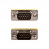 Akyga AK-AD-19 Adapter VGA D-Sub 15-pin (M) na D-Sub 15-pin (M), srebrny