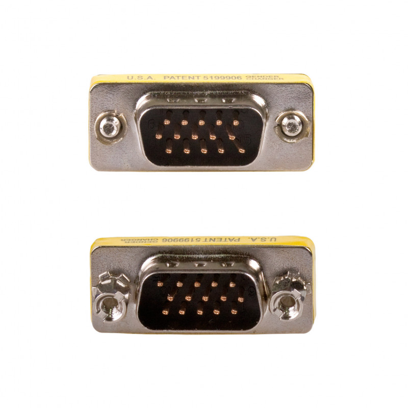 Akyga AK-AD-19 Adapter VGA D-Sub 15-pin (M) na D-Sub 15-pin (M), srebrny