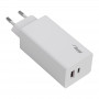 Ładowarka sieciowa Akyga AK-CH-20 100W USB-C USB-A PD GaN 5-20V / 1.5-5A biała