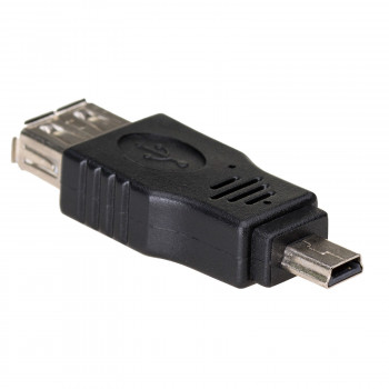Adapter OTG Akyga AK-AD-07 USB-A gniazdo – mini USB wtyk, czarny