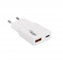 Ładowarka sieciowa Akyga AK-CH-27 30W USB-C USB-A PD GaN 5-20V / 1.5-3A biała