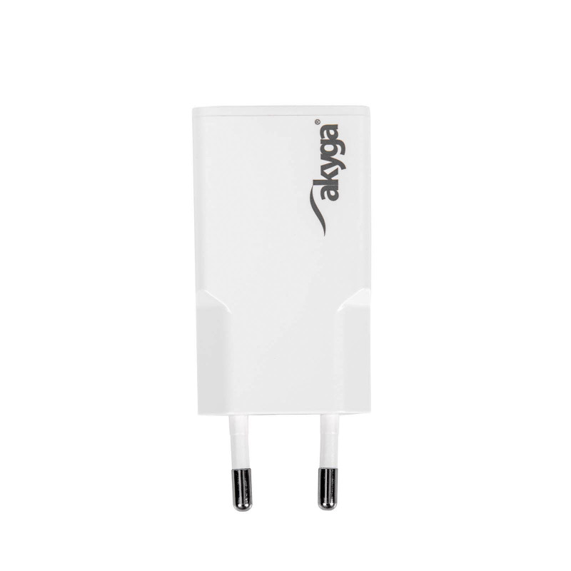 Ładowarka sieciowa Akyga AK-CH-27 30W USB-C USB-A PD GaN 5-20V / 1.5-3A biała