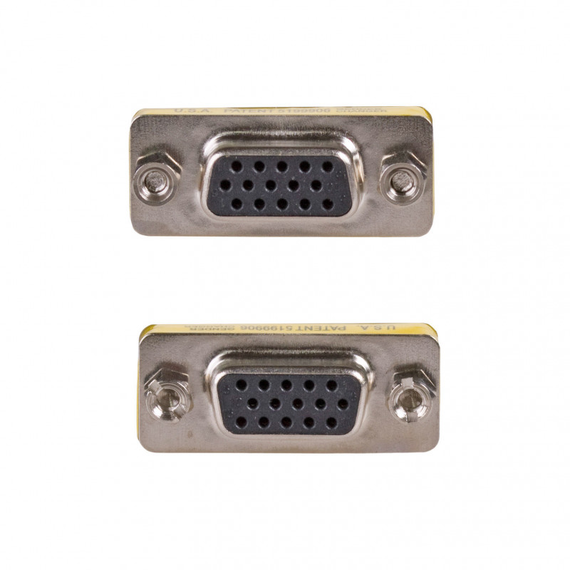 Akyga AK-AD-18 Adapter VGA D-Sub 15-pin (F) na D-Sub 15-pin (F), srebrny