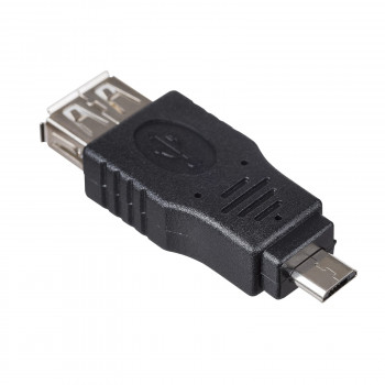 Adapter OTG Akyga AK-AD-08 USB-A gniazdo – micro USB wtyk, czarny