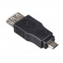 Adapter OTG Akyga AK-AD-08 USB-A gniazdo – micro USB wtyk, czarny