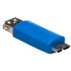 Akyga AK-AD-25 adapter OTG USB-A 3.0 (F) na Micro USB-B 3.0 (M), niebieski