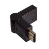 Akyga AK-AD-40 Adapter kątowy HDMI (M) do HDMI (F) 180° obrotowy, czarny