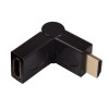 Akyga AK-AD-40 Adapter kątowy HDMI (M) do HDMI (F) 180° obrotowy, czarny