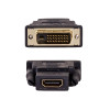 Akyga AK-AD-41 Adapter HDMI (F) na DVI-D 24+1 (M), czarny