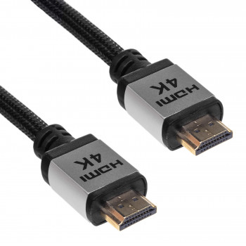 Kabel HDMI Akyga AK-HD-30P v2.0, High Speed z Ethernet, 4K, 3 m, czarny