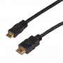 Kabel Akyga AK-HD-10M HDMI do Mini HDMI v1.4, High Speed z Ethernet, 1 m, czarny