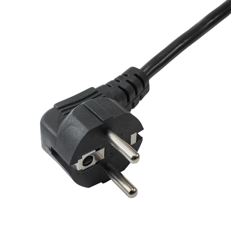 Akyga AK-NB-01A przewód zasilający do notebooka CEE 7/7 na IEC C5 (koniczynka), 3x 0,5 mm², 1,5 m, czarny