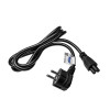 Akyga AK-NB-01A przewód zasilający do notebooka CEE 7/7 na IEC C5 (koniczynka), 3x 0,5 mm², 1,5 m, czarny