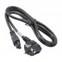 Kabel zasilający do notebooka Akyga AK-NB-01C CEE 7/7 – IEC C5, miedź 3x0,75 mm², 1,5 m, czarny