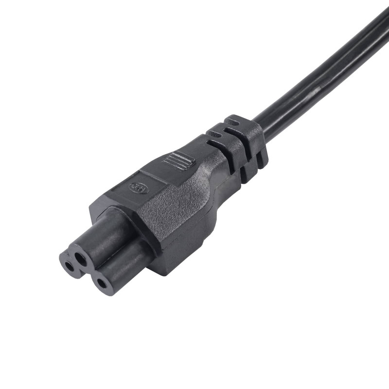 Kabel zasilający do notebooka Akyga AK-NB-01C CEE 7/7 – IEC C5, miedź 3x0,75 mm², 1,5 m, czarny
