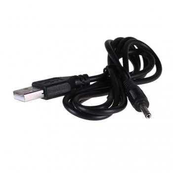 Kabel zasilający Akyga AK-DC-03 USB-A wtyk – DC 3,5 x 1,35 mm wtyk, 0,8 m, czarny