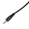 Kabel zasilający Akyga AK-DC-03 USB-A wtyk – DC 3,5 x 1,35 mm wtyk, 0,8 m, czarny