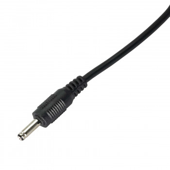 Kabel zasilający Akyga AK-DC-03 USB-A wtyk – DC 3,5 x 1,35 mm wtyk, 0,8 m, czarny