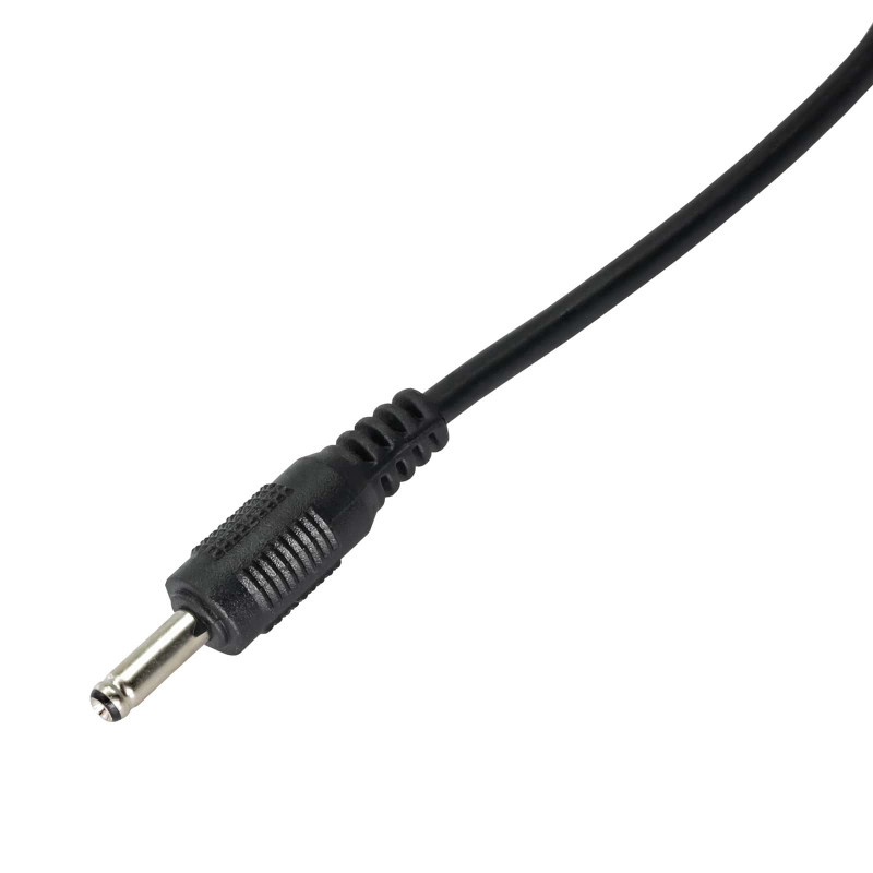 Kabel zasilający Akyga AK-DC-03 USB-A wtyk – DC 3,5 x 1,35 mm wtyk, 0,8 m, czarny