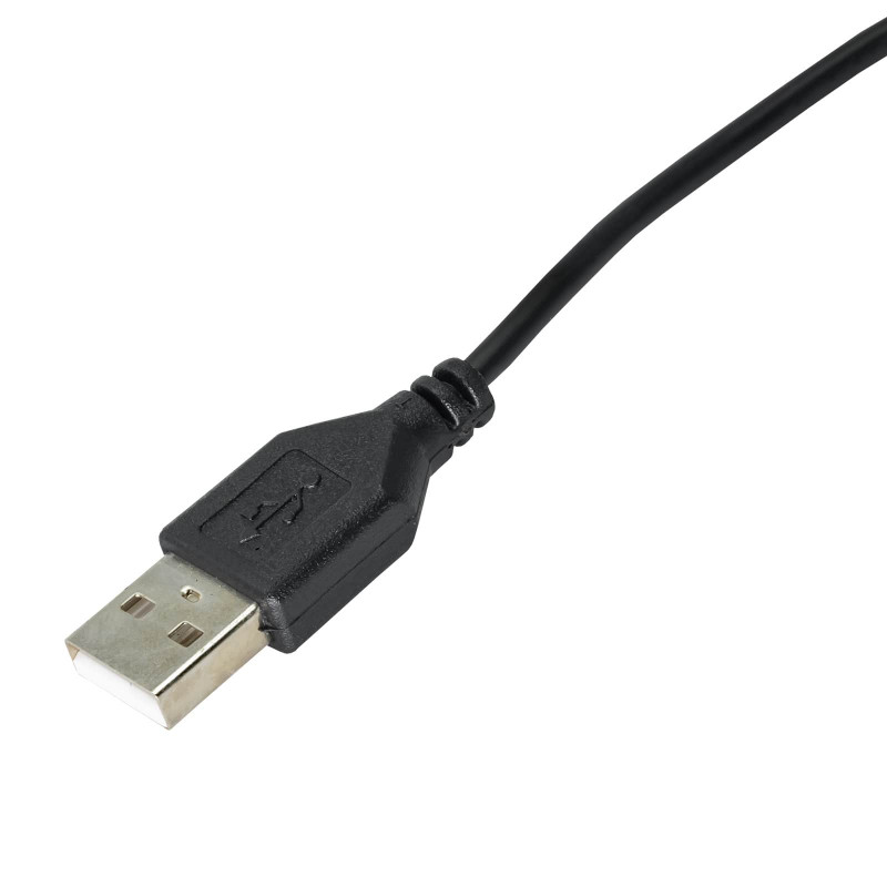 Kabel zasilający Akyga AK-DC-03 USB-A wtyk – DC 3,5 x 1,35 mm wtyk, 0,8 m, czarny